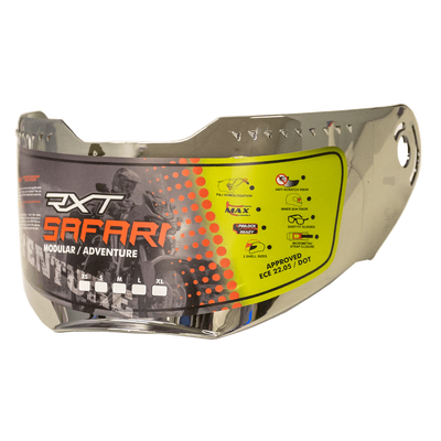 RXT 909P Safari Visor - Silver Mirror