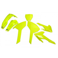 UFO Plastics Kit - Husqvarna TC/FC 16-18 - Fluro Yellow