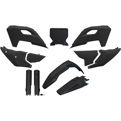 UFO Husqvarna Plastics Kit - TC125/250 TX300 FC250/350/450 FX350/450 23 - Black