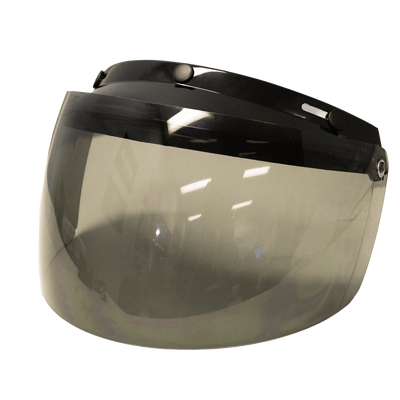 RXT Universal Open Face Flip Up Visor with Peak (3 Stud) - Tint