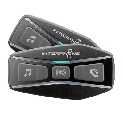 Interphone UCOM4 Bluetooth Headset Twin Pack (4 Riders - Separate Battery)