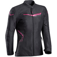 Ixon Ladies Slash Jacket - Black/Pink