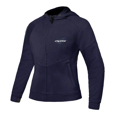 Ixon Womens Touchdown Hoodie - Navy/Silver
