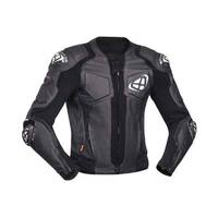 Ixon Vendetta Evo Leather Jacket - Black/White