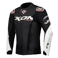 Ixon Vortex 3 Leather Jacket - Black/White