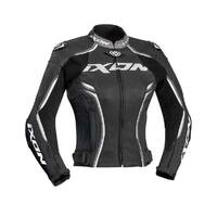 Ixon Ladies Vortex Leather Jacket - Black/White