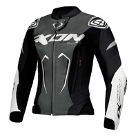 Ixon Ladies Vortex 3 Leather Jacket - Black/Grey/White