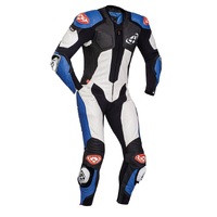 Ixon Vendetta Evo 1 Piece Leather Suit - Black/White/Blue