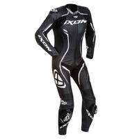 Ixon Ladies Vortex 1-Piece Leather Suit - Black/White
