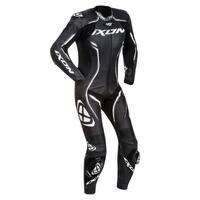 Ixon Ladies Vortex 1-Piece Leather Suit - Black/White