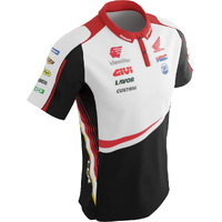 Ixon LCR Polo Shirt - White/Black/Red