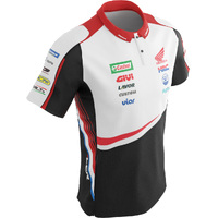 Ixon Marquez LCR Polo Shirt - White/Black/Red