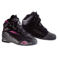 Ixon Ladies Bull Waterproof Black Pink Boots