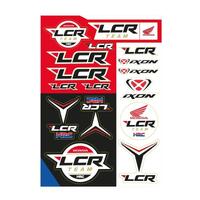 Ixon LCRT 2022 Sticker Sheet - Black/White/Red