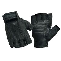 Johnny Reb Sandover Perforated Fingerless Gloves - Black