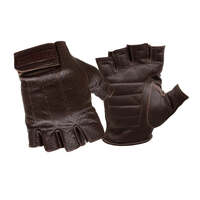 Johnny Reb Sandover Perforated Fingerless Gloves - Brown