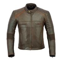 Johnny Reb Botany Vintage Brown Leather Jacket