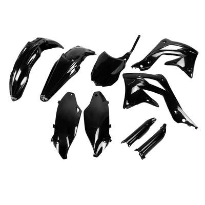 UFO Full Plastics Kit - Kawasaki  KX450F 13-15 - Black
