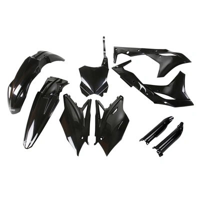 UFO Full Plastics Kit - Kawasaki  KX250F 18-19 - Black