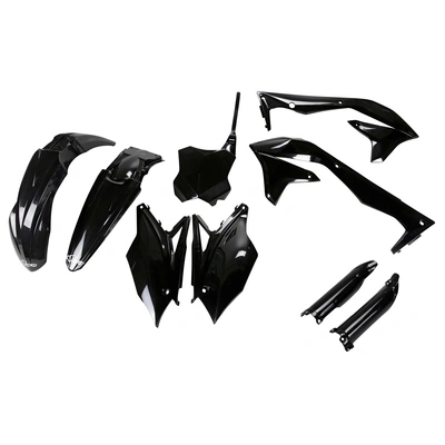 UFO Full Plastics Kit - Kawasaki  KX450F 2018 - Black