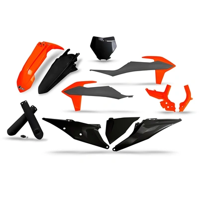 UFO KTM Plastics Kit SE/LE - SX/SX-F 19-21 - Orange/Grey/Black