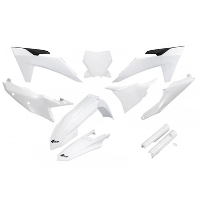 UFO Full Plastics Kit - KTM SX 250/XC 250/SX 125/XC 125/SX-F 350/XCF 350/SX-F 450/XCF 450/SX 300/XC 23-24 - White