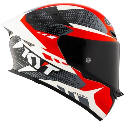 KYT TT Revo Gear Full Face Helmet - Black/Red