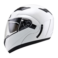 KYT Convair Flip Up Modular Helmet - Pearl White