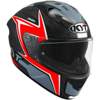 KYT NF-R Mindset Helmet - Matte Athracite/Red