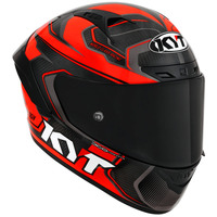 KYT NZ Race Competition Helmet - Red/Carbon