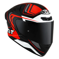 KYT TT-Course Overtech Helmet - Black/Orange
