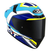 KYT TT-Course Grand Prix Helmet - White/Blue