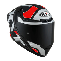 KYT TT-Course Electron Helmet - Grey/Red