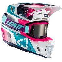 Leatt 7.5 V21.1 Helmet & Goggles Kit - White/Pink/Teal - L