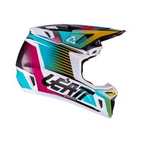 Leatt 2022 Moto 8.5 Aqua Helmet & Goggles Kit