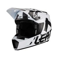Leatt 2022 Moto 3.5 White Black Helmet
