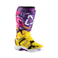 Leatt 5.5 Flexlock United Boots - Yellow/Pink/Purple