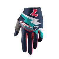 Leatt Youth GPX 3.5 Stadium Gloves - Navy/Teal/White/Red
