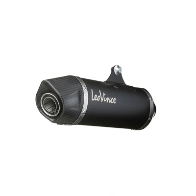 Leovince Nero Slip On Exhaust  for Yamaha X-Max 300/Iron Max '17-20 - Stainless Black