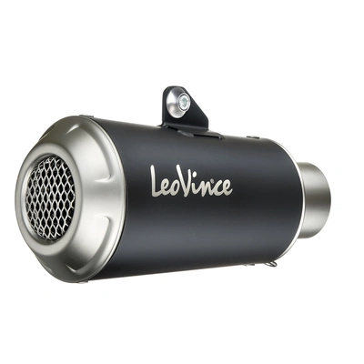 Leovince Lv-10 Black Edition Slip On Exhaust for Husqvarna Svartpilen/Vitpilen 401 '18-19 - Stainless Black