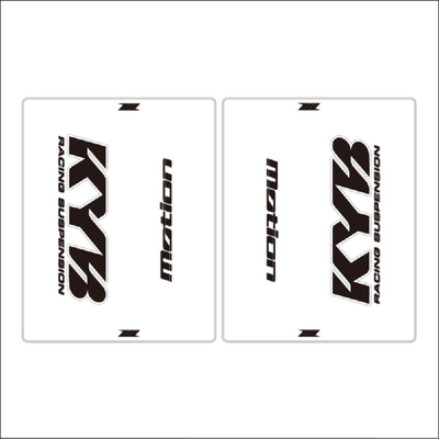 DRC Clear KYB Black Fork Decals