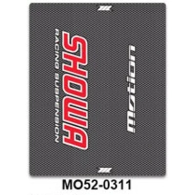 Zeta Motion Fork Leg Decals (Showa) - Carbon/Red/White