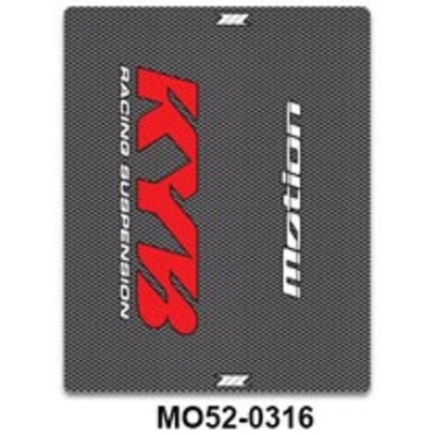 Zeta Motion Fork Leg Decals (KYB) - Carbon/Red/White