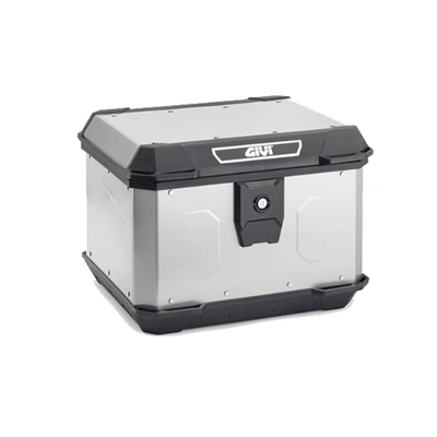 Givi Matterhorn Monolock Topcase 47L Alloy Silver - Includes Universal Plate