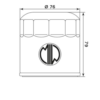 Miw Oil Filter B9002 - Hf163 - BMW