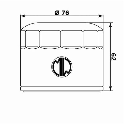 Miw Oil Filter B9004 - Hf160 - BMW