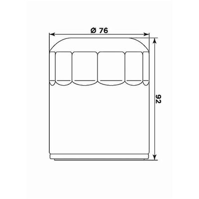 Miw Oil Filter Bu10001 - Hf171C - H-D