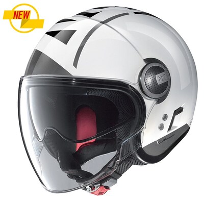 Nolan N-21 Visor Avant-Garde Helmet - White/Black/Grey