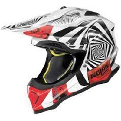 Nolan N-53 Riddler Helmet - White/Red