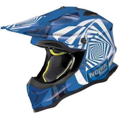 Nolan N-53 Riddler Helmet - Blue/White